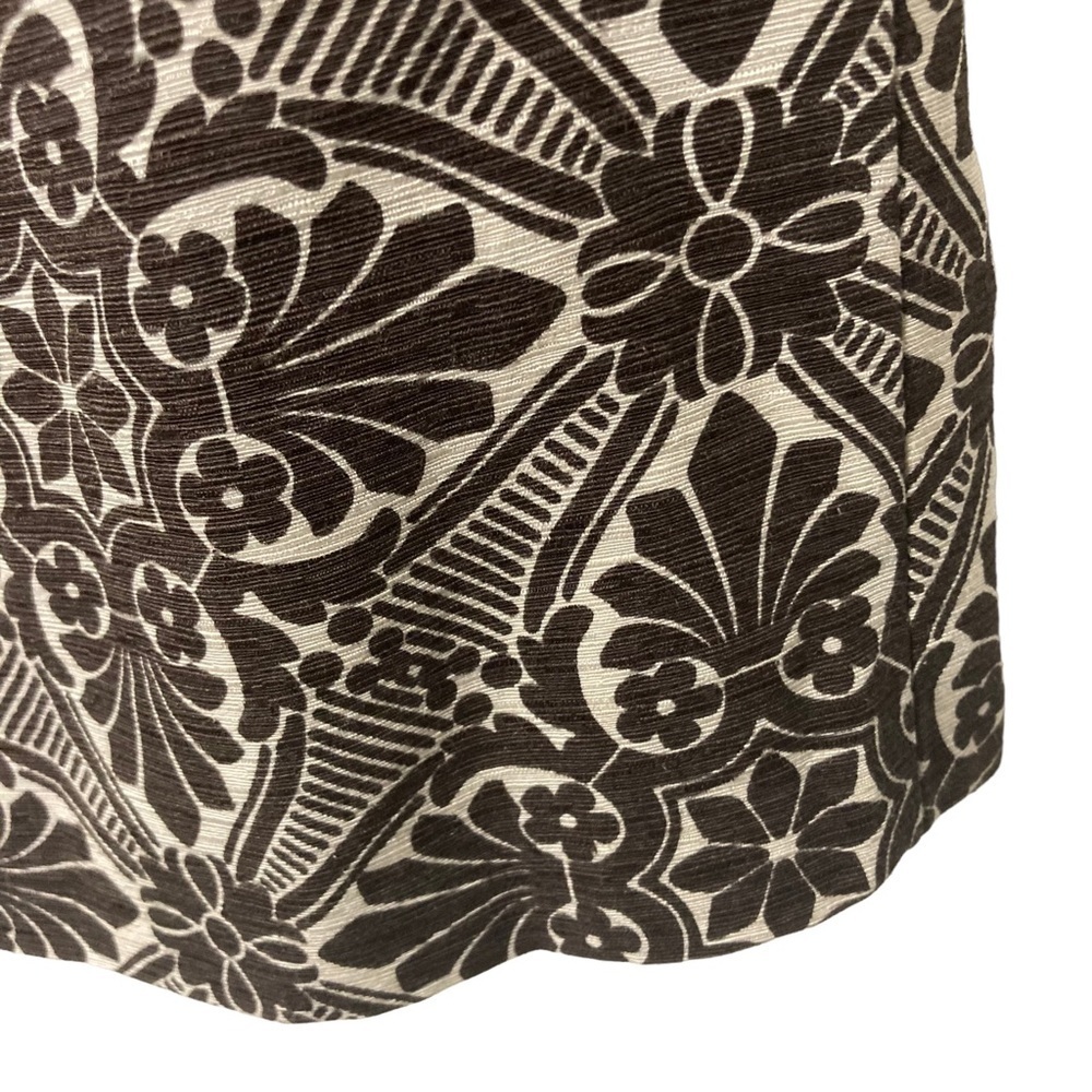 Ann Taylor LOFT | Silk Linen Skirt Front Pleat A-Line Size 4 - Picture 4 of 10